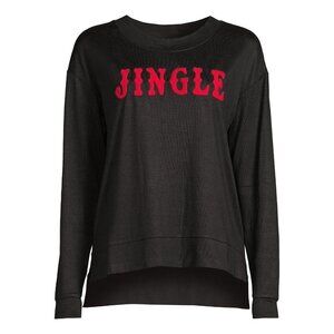 Secret Treasures Women's Jungle Hacci Sleep Top Size L (12-14) Black #775